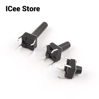 สวิตช์ปุ่มกดทองแดง 6*6 DIP 4PIN รีเซ็ตเอง 50 ชิ้น