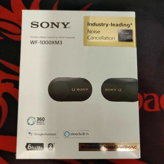 Sony WF-1000XM3 หูฟังสเตอริโอไร้สายระบบตัดเสียงรบกวน ของแท้ 100%
