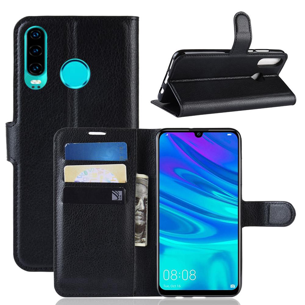 Flip Case For Huawei P30 Nova 4 5 5i Honor 20 Pro Case Litchi Leather Wallet Flip Cover Slots Stand Holder