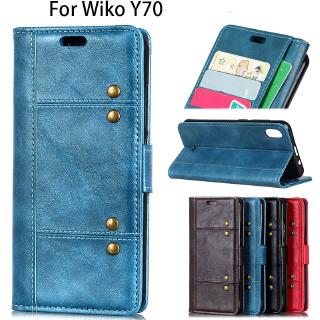 เคสเคสโทรศัพท์มือถือแบบหนังพลิกตั้งได้สําหรับ Wiko Y 70 Y 50 Sunny 4