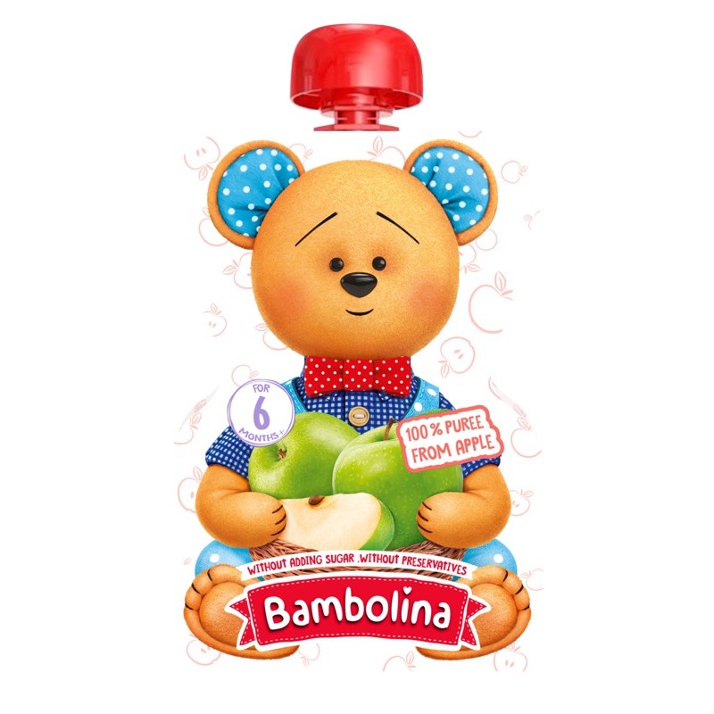 Bambolina ขายส่ง เริ่ม12 ชิ้น 47บาท อาหารเด็กรูปแบบผลไม้บดล้วน #อาหาร ...