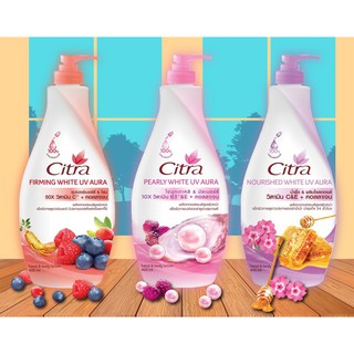 🌟 เอสเซนส์ โลชั่น บำรุงผิวกาย ซิตร้า CITRA WHITE UV AURA BODY LOTION 400 ml.