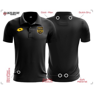 เสื้อกีฬาแขนสั้น ผ้าไมโครไฟเบอร์ ลายทีมฟุตบอล Perak FC Travel Jersey 2022 DX1Ltt PL Football Futsall Training Baju Berkolar สําหรับผู้ชาย