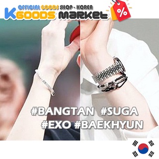 KPOP BTS ซูก้า เอ็กโซ แบคฮยอน กำไลข้อมือสายรัดข้อมือ