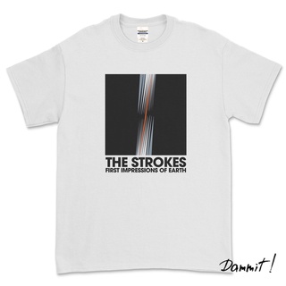 เสื้อยืดแขนสั้น พิมพ์ลาย The STROKES FIRST IMPRESSION OF EARTH สําหรับผู้ชาย ไซซ์ S M L XL