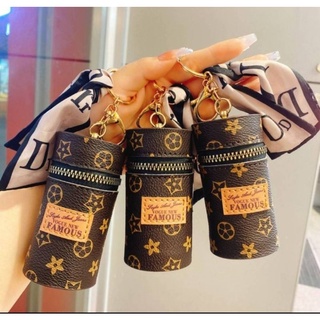 พร้อมส่ง💄พวงกุญแจ minibagลายแบรนด์เนม กระเป๋าใส่ลิปสติกเก๋ ไม่ซ้ำใคร มาพร้อมริบบิ้นผ้าผูกเป็นโบว์เกร๋