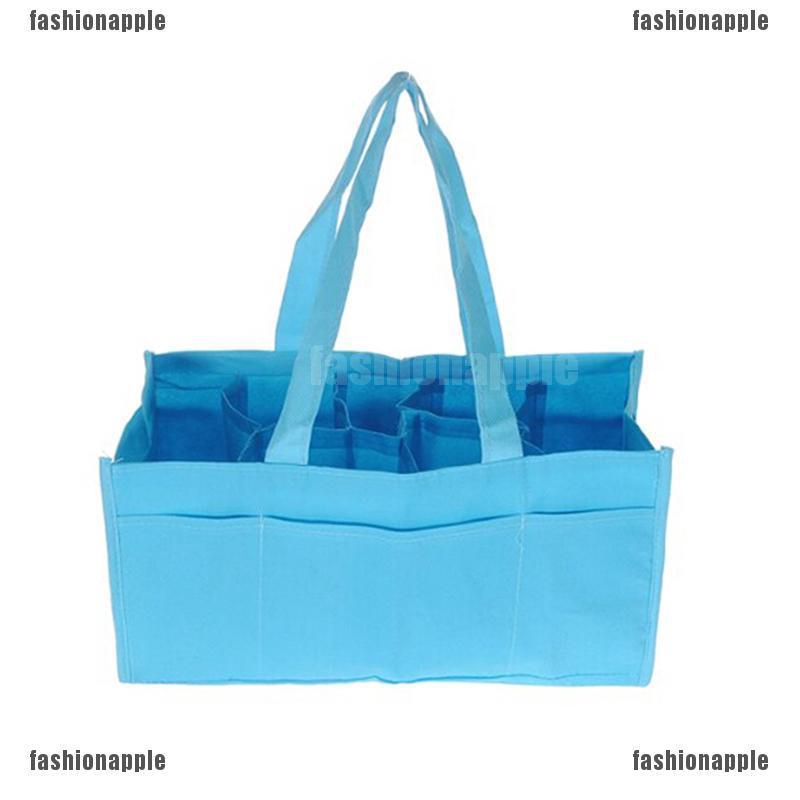Fashionapple Mother Diapers Bag Travel Outdoor Portable Nappy Storage Tote Bag Blue & Pink - รูปที่ 4