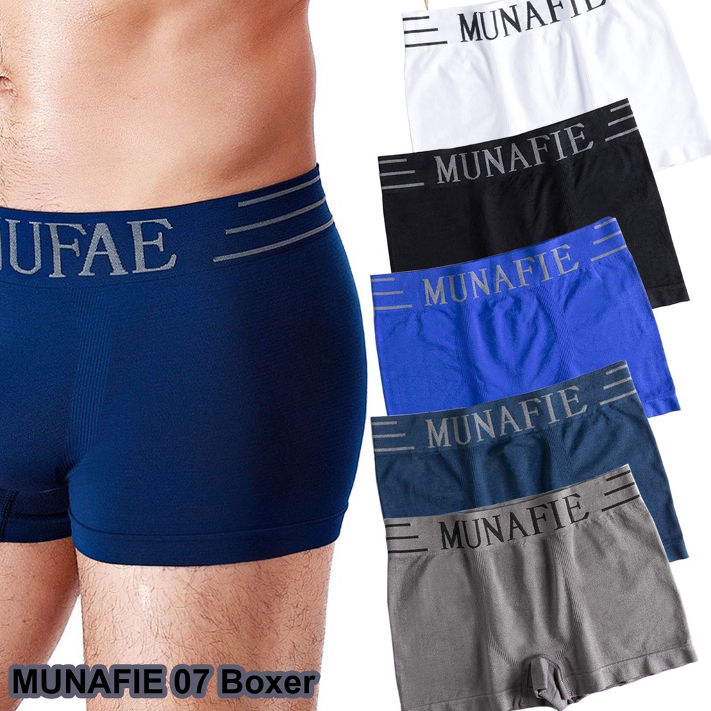 Underwear 45 บาท MNF-07 [ D ] Boxer บ๊อกเซอร์ผ้านิ่ม กางเกงในผู้ชาย บ๊อกเซอร์ชาย เสื้อผ้าผู้ชาย ใส่สบายไม่อับชื้น Men Clothes