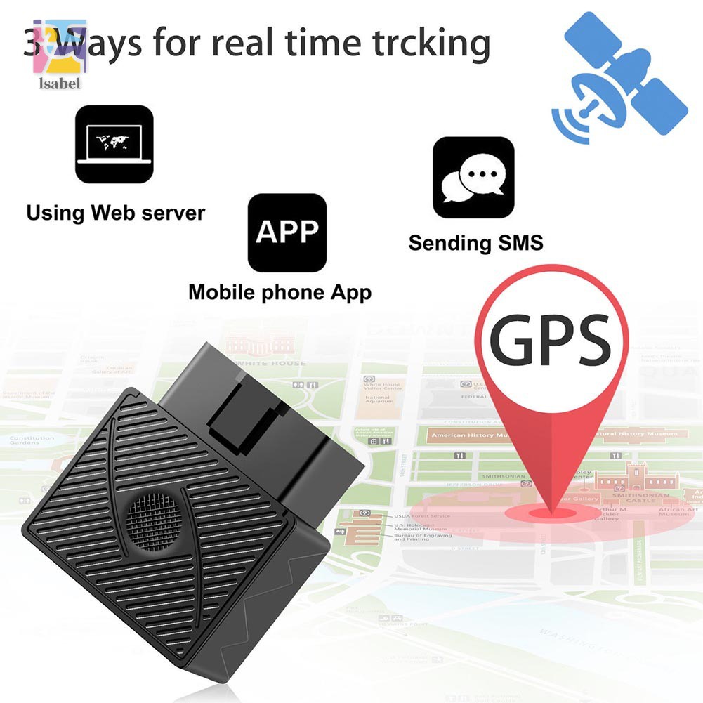 OBD 2 GPS Tracking Real Time Car Vehicle Tracking Device Locator Alarm ...