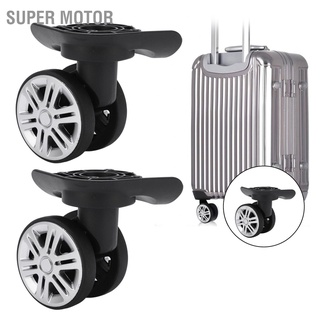 Super Motor 1 Pair Luggage Swivel Wheels Suitcase Casters Repalcement A19 Mute Double Row