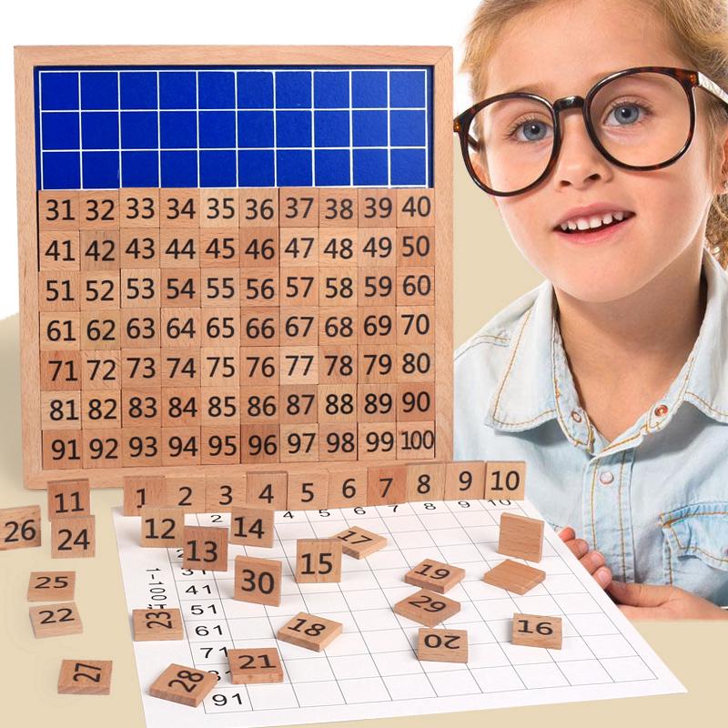 1-100 ของเล่นคณิตศาสตร์ Counting Learning Digital Board Teaching Aids ของเล่นเสริมพัฒนาการ Math Toy