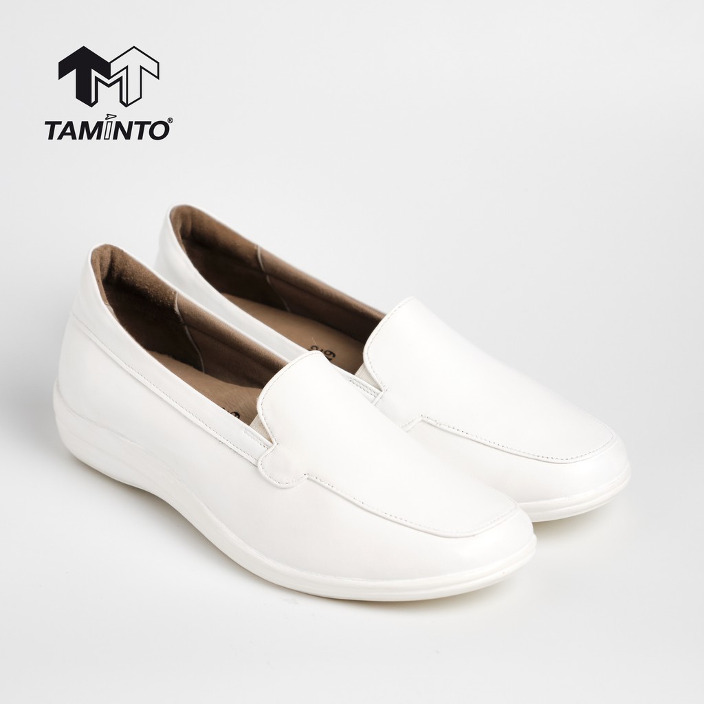 ส่งฟรี!! Taminto รองเท้าพยาบาล เพื่อสุขภาพ นักศึกษา ขาว เชฟ ปวดขา เจ็บเข่า W8322 Nurse Shoes