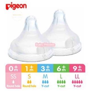 จุกนมขวดนิรภัย Pigeon Peristaltic Plus Softouch พร้อมซิลิโคน…