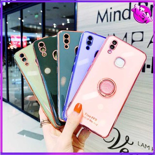 Vivo Y91C เคส Y91C เคส เคสโทรศัพท์ซิลิโคนแบบเรียบง่ายสําหรับ ที่เรียบง่ายและมีสไตล์พร้อมขาตั้ง