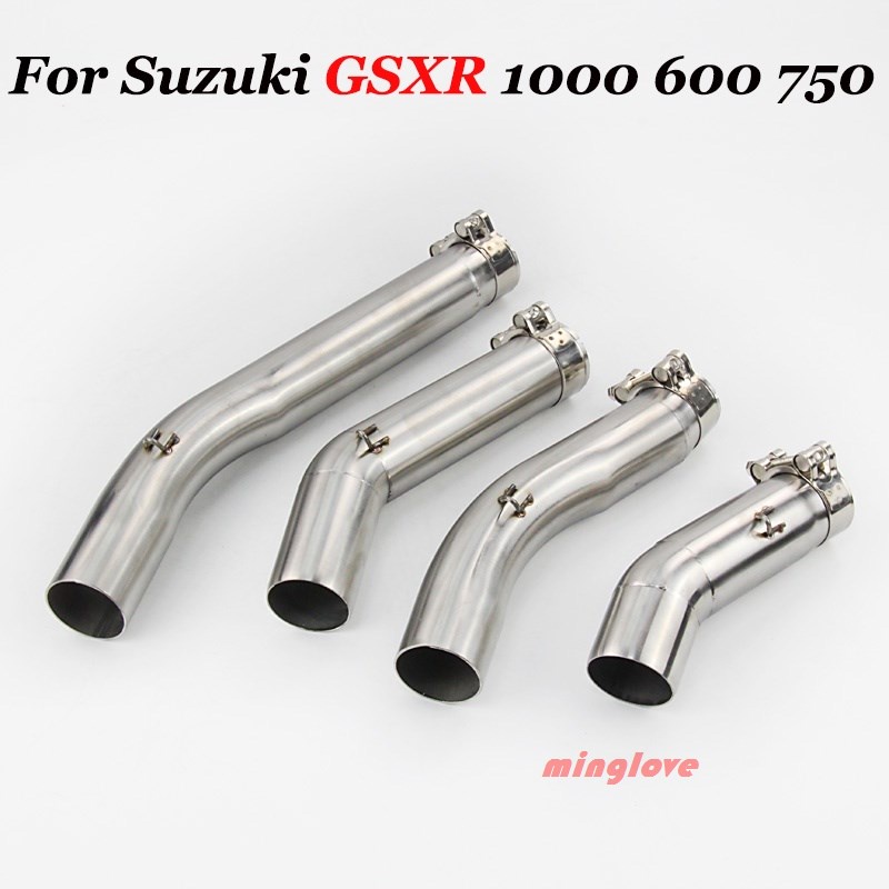 51MM Universal รถจักรยานยนต์ท่อไอเสียท่อกลาง Link ท่อหัวสําหรับ Suzuki GSXR 1000 600 750 GSR 750 GSX