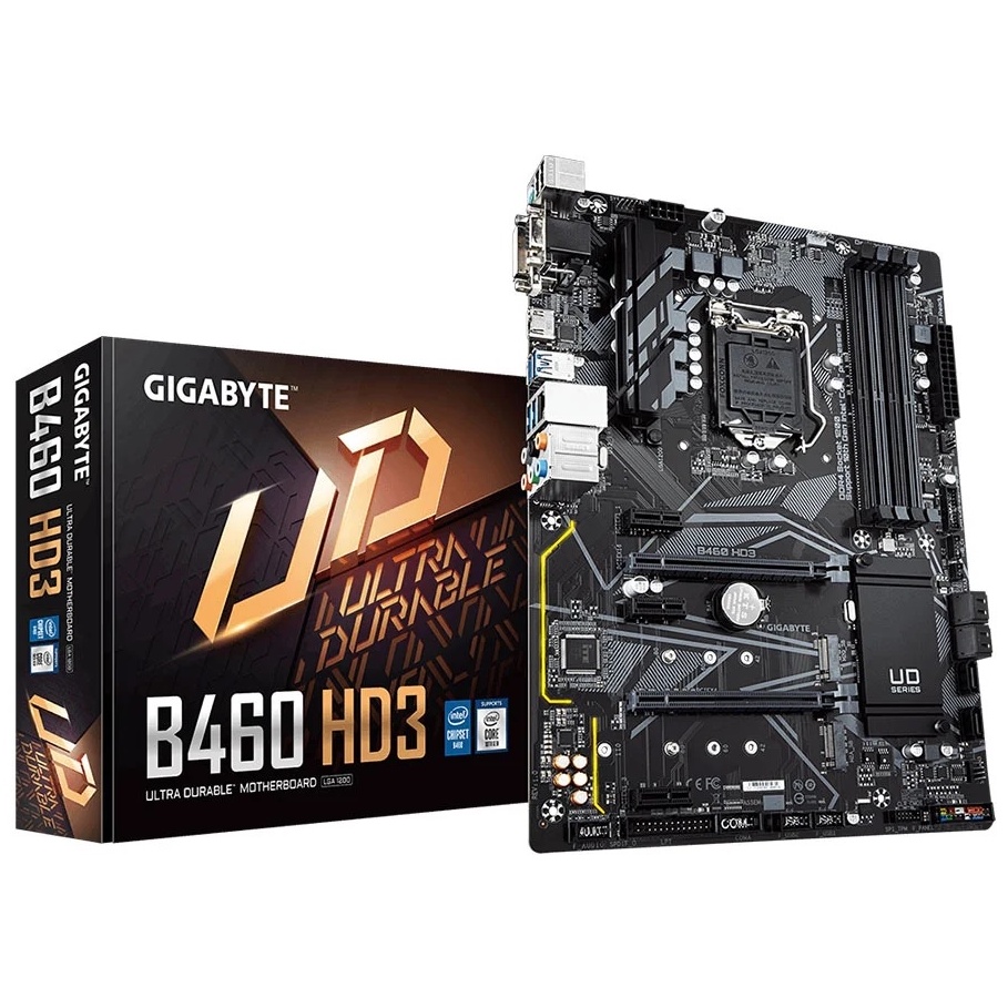 Gigabyte Mainboard B460 HD3 LGA 1200 มีประกันศูนย์
