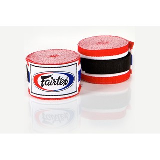 พร้อมส่งค่ะ💖Fairtex แฟร์เท็กซ์ ผ้าพันมือนักมวย คอตตอน ผ้ายืด คุณภาพดี ลายธงชาติไทย Fairtex HW2 Handwraps (Size120)