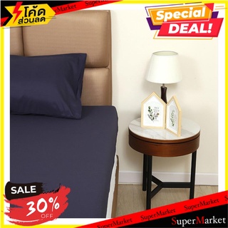 ชุดผ้าปูที่นอน TOPPER 3.5 ฟุต 2 ชิ้น HOME LIVING STYLE TWIN สี NAVY ผ้าปูที่นอน TOPPER FITTED SHEET SET 3.5FT 2PCS HOME