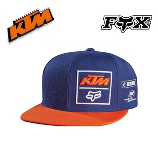 Ktm X FOX หมวกแก๊ปปักลายสุนัขจิ้งจอกแฟชั่นสไตล์วินเทจ