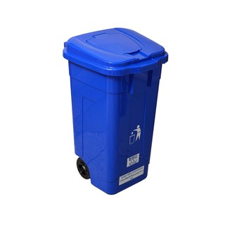 ถังผงฝาเปิด-ปิด 100 ลิตร สีน้ำเงิน สแตนดาร์ด RW9252 100 liter lid and lid, blue, standard RW9252