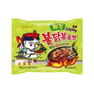 Samyang Buldak Jjajang Hot Chicken Ramen 140g ซัมยัง จาจัง ซอสถั่วดำ สูตรไก่เผ็ดแห้ง