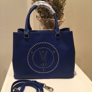 VERSACE JEANS ROUND LOGO HANDBAG