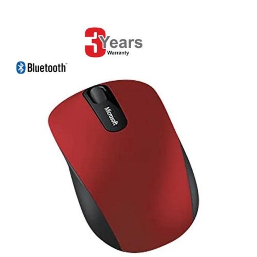 Microsoft Bluetooth Mobile Mouse 3600(สีแดง) -3 Years(By Sis)#248