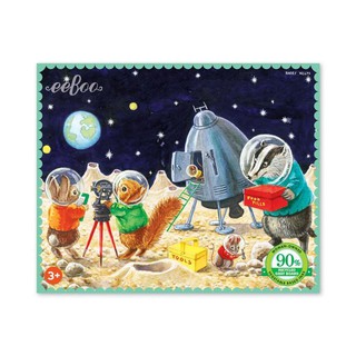 eeBoo On The Moon 36 Piece Mini Puzzle - จิ๊กซอว์ในกล่องขนาดเล็กรูปบนดวงจันทร์ แบบ 36 ชิ้น