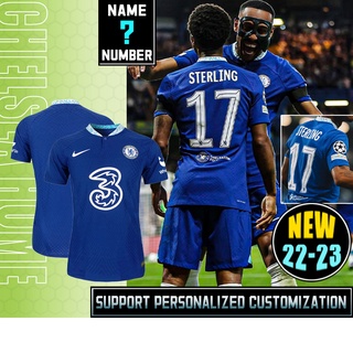 เสื้อกีฬาแขนสั้น ลายทีมชาติฟุตบอล Chelsea home 22-23 [รุ่นผู้เล่น] ไซซ์ S-2XL