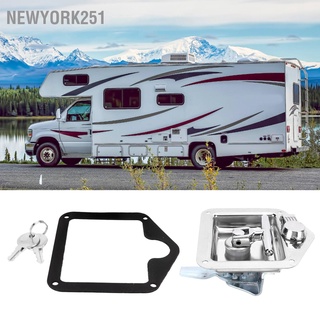 Newyork251 กลอนล็อคประตูรถพ่วง สเตนเลส พับได้ สําหรับรถบรรทุก Rv Camper