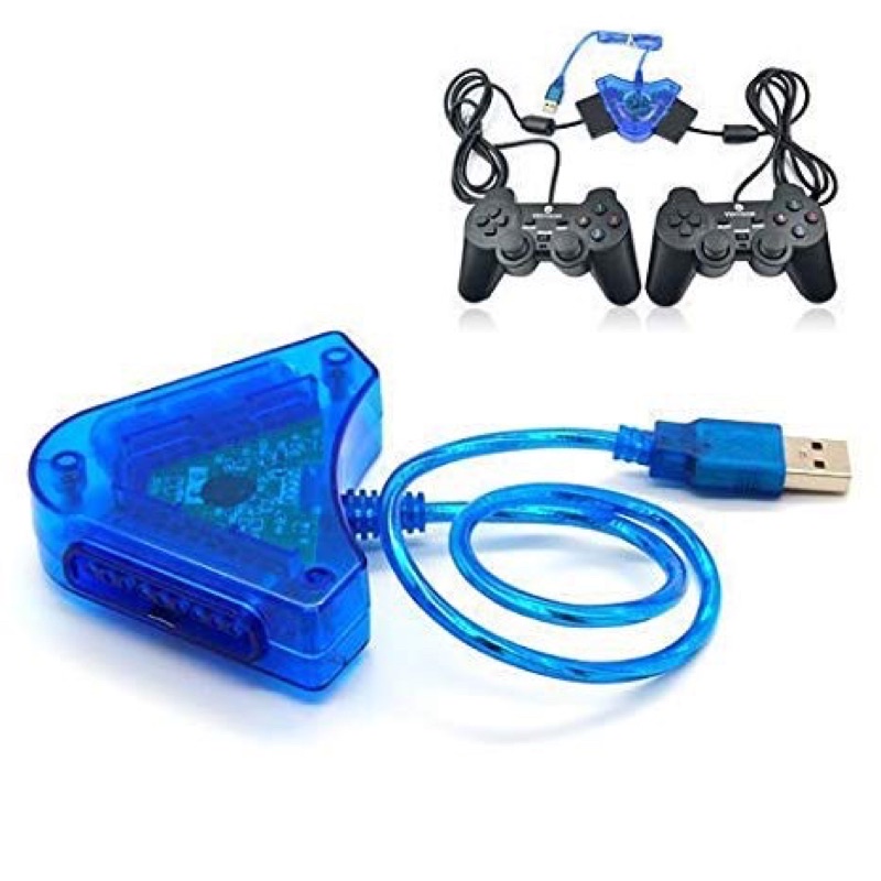 USB TO JOYSTICK PLAY PS2 ตัวแปลงจอยเกมส์ เพล์ เป็ย usb pc