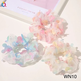 ยางรัดผมสีพาสเทล สีหวานมากเลย-WN10