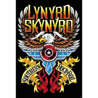 โปสเตอร์ วง ดนตรี Lynyrd Skynyrd ลินเนิร์ด สกินเนิร์ด โปสเตอร์ติดผนัง โปสเตอร์สวยๆ ภาพ ติดผนัง poster