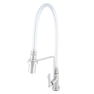 ก๊อกซิงค์ ก๊อกซิงค์เดี่ยวเคาน์เตอร์ RASLAND RA SS-12000 สีโครม ก๊อกน้ำ ห้องน้ำ PULL-OUT SINK FAUCET RASLAND RA SS-12000