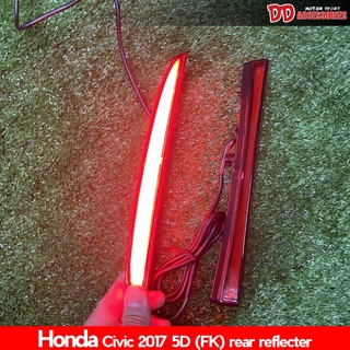 ไฟทับทิมท้าย reflector LED Honda Civic 2017 5drs Hatchback 2 step