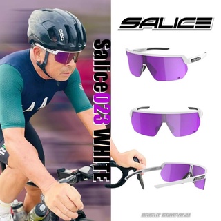 แว่นตา SALICE 023RWX/WHITE RWX PURPLE ขาวเลนส์ม่วง+เลนส์ออโต้ปรับแสงในกล่อง มาพร้อมกล่องเคสอย่างดี แบรนด์อิตาลี🇮🇹แท้💯