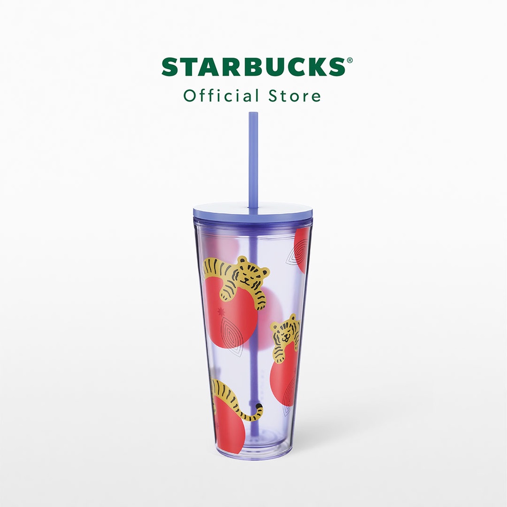 Starbucks Tigers With Tangerines Cold Cup 20oz. ทัมเบลอร์สตาร์บัคส์พลาสติกลายเสือ ขนาด 20ออนซ์ A11129917 #4