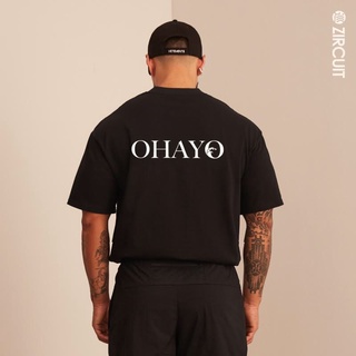 เสื้อยืดคอกลมZIRCUIT เสื้อยืดแขนสั้น OVERSIZE 230g OHAYOS-3XL