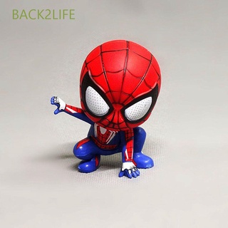 BACK2LIFE 8cm Spiderman Action Figures For Kids Doll Ornaments Figurine Model Miniatures Anime Scultures Cartoon Doll Toys Spiderman Toy Figures