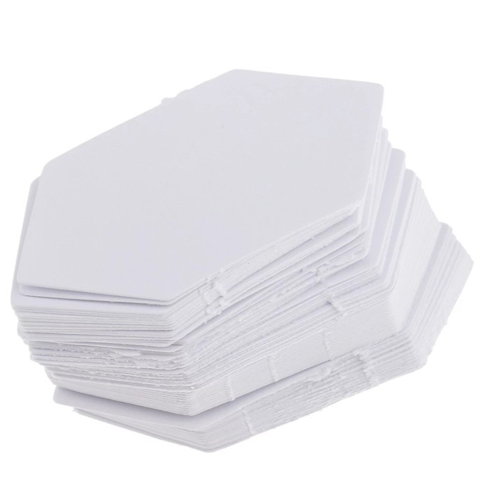 30 ชิ้น HEXAGON PATTERN PAPER PIERCING PAPER QUILTING 3 นิ้ว