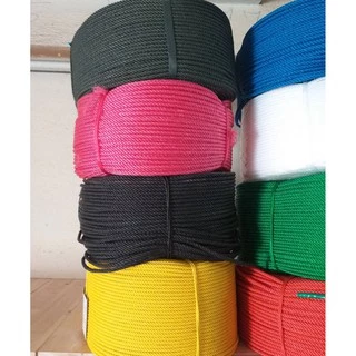 เชือกไนลอน 4 มิล เชือก มีสี เขียว ชมพู ดำ เหลือง ฟ้า ขาว แดง ใช้มัดของ งานฝีมือ งานศิลปะ คอนโด เชือกแมว DY TSPS