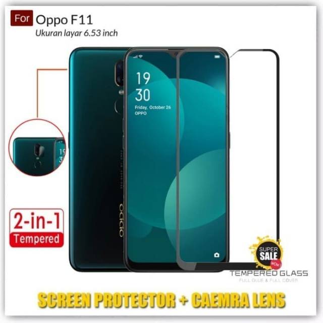 Mondi Store กระจกนิรภัย Oppo F11 PRO ฟรีกระจกกันรอย