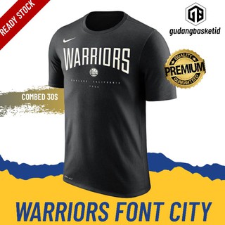 เสื้อยืดพิมพ์ลายแฟชั่นNike เสื้อยืด พิมพ์ลาย NBA Gametime WARRIORS CITY EDITION