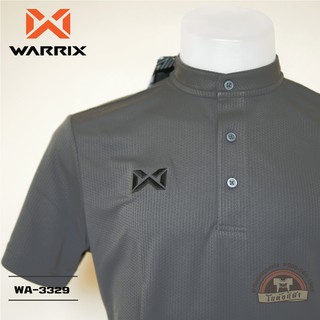 WARRIX เสื้อโปโล คอจีน WA-3329 สีเทา EE วาริกซ์ วอริกซ์ ของแท้ 100%