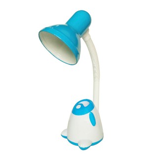 Reading lamp READING LAMP HATASHI HL-5535 PLASTIC/METAL MODERN WHITE/BLUE The lamp Light bulb โคมไฟอ่านหนังสือ ไฟอ่านหนั