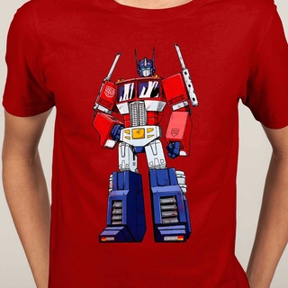 เสื้อยืดพิมพ์ลายprinting▥◙Transformers Optimus Prime Bumblebee revenge of the fallen robot Short Sleeve T-shirt shirt O-