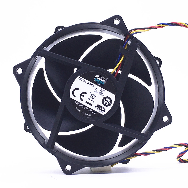 Cool Supreme FA09025H12LPB 12V 0.36A 9.2 ซม.รอบกรอบ 4 สายพัดลมหม้อน้ํา CPU