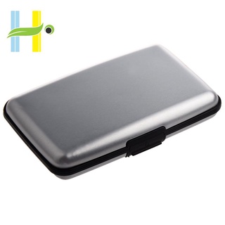 Aluminium Case Credit Card Holder Metal Wallet, One Size in Sier