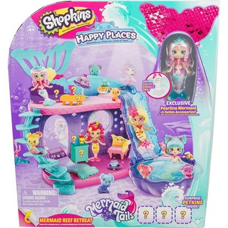 Shopkins Happy Places Mermaid Reef Retreat Playset with Lil Shoppie Mermaid &amp; Surprise Petkin Shopkins Happy Places ชุดของเล่นแนวปะการังนางเงือก พร้อม Lil Shoppie Mermaid &amp; Surprise Petkin