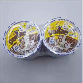 อาหารเช้า โดเน่ ซีเรียล choco ช็อคโกแลต พร้อม นม อาหารเช้า ขนม เด็ก หวาน อร่อย ขนม 4 ชิ้น